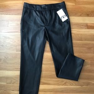 ZARA faux leather pants, Womens size M